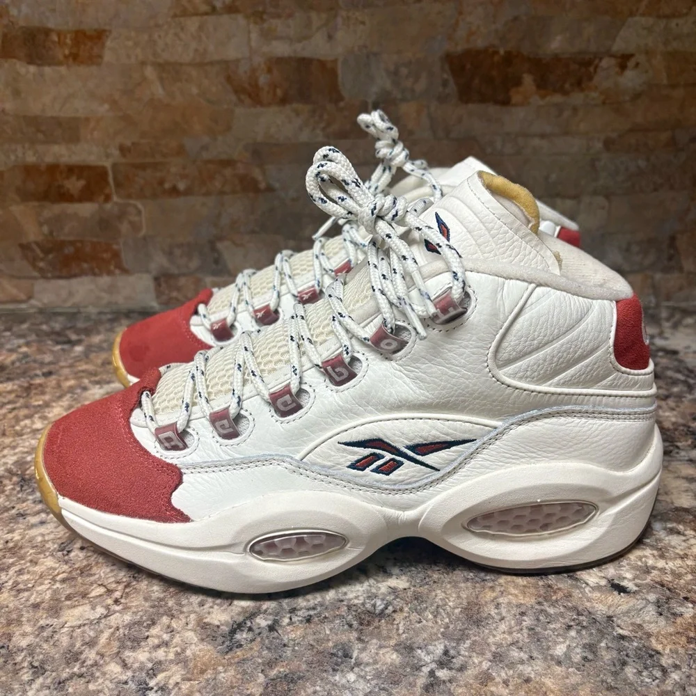 Reebok Iverson Question Vintage Red Toe Size 9 - Picture 4 of 9